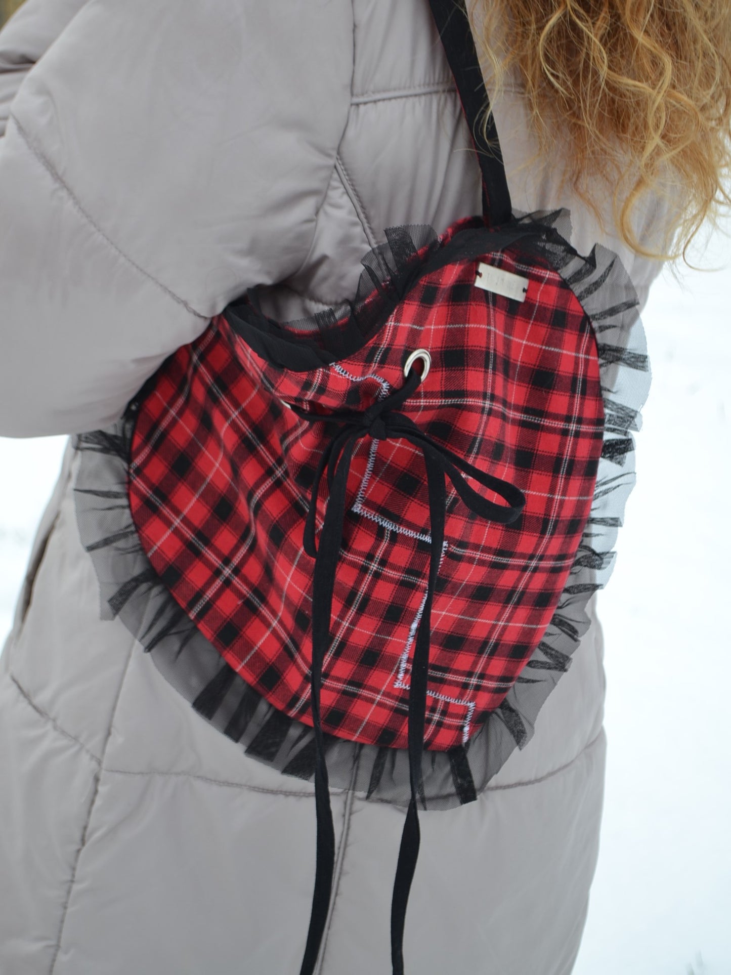 Herzerl-Tasche Matching Set mit Geldbörse "broken heart"