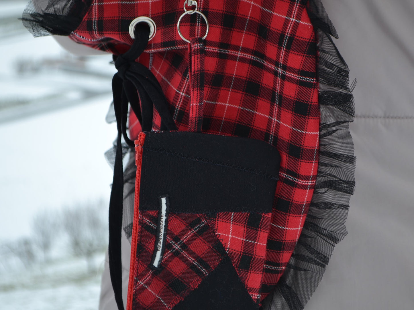 Herzerl-Tasche Matching Set mit Geldbörse "broken heart"