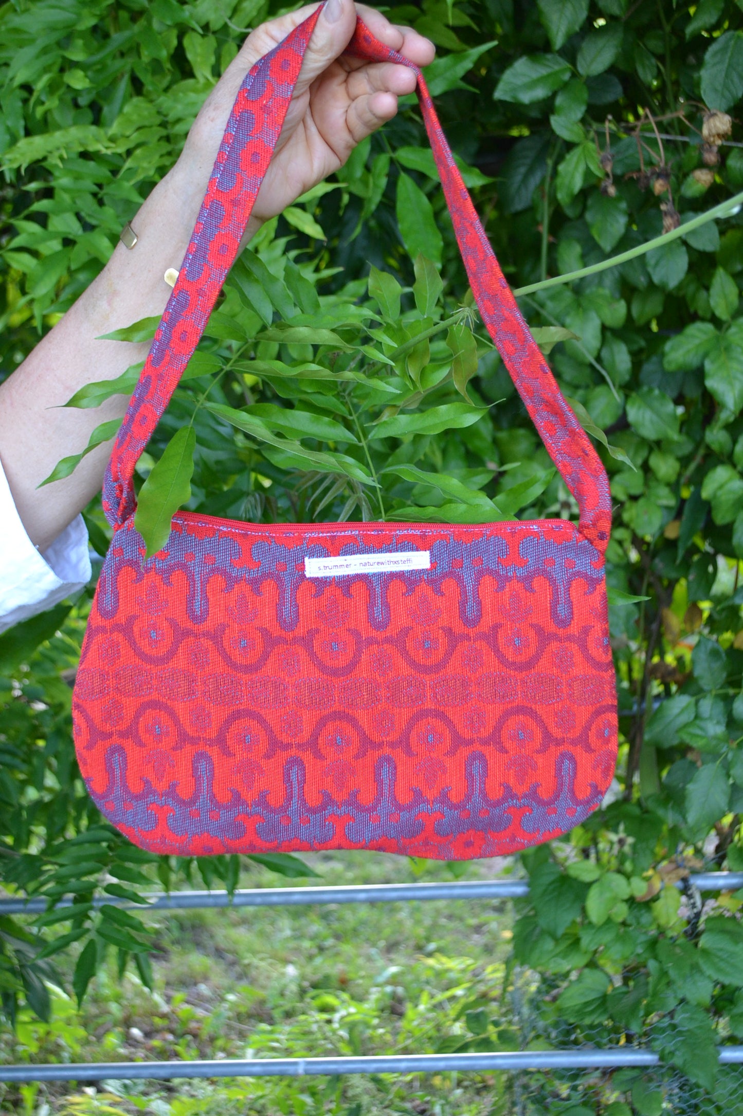 Handtasche "wave" in rot