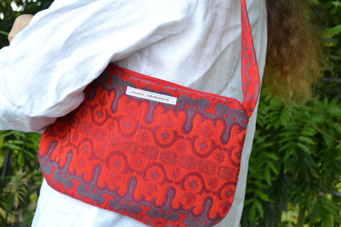 Handtasche "wave" in rot