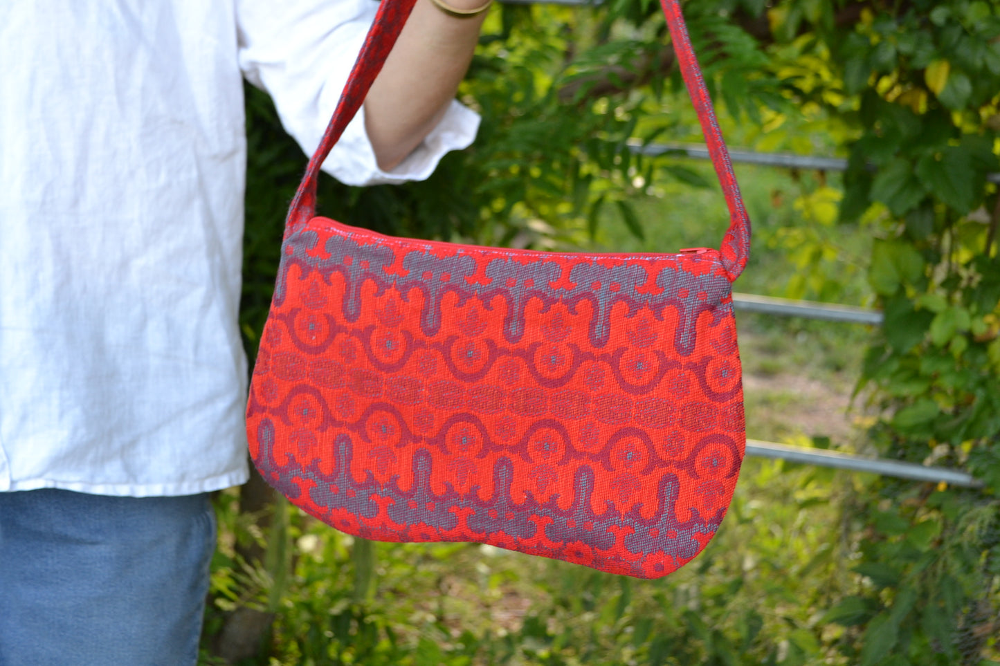 Handtasche "wave" in rot