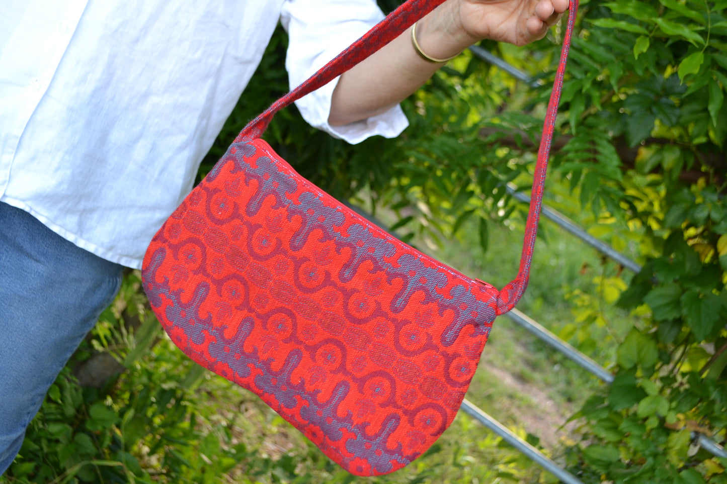 Handtasche "wave" in rot