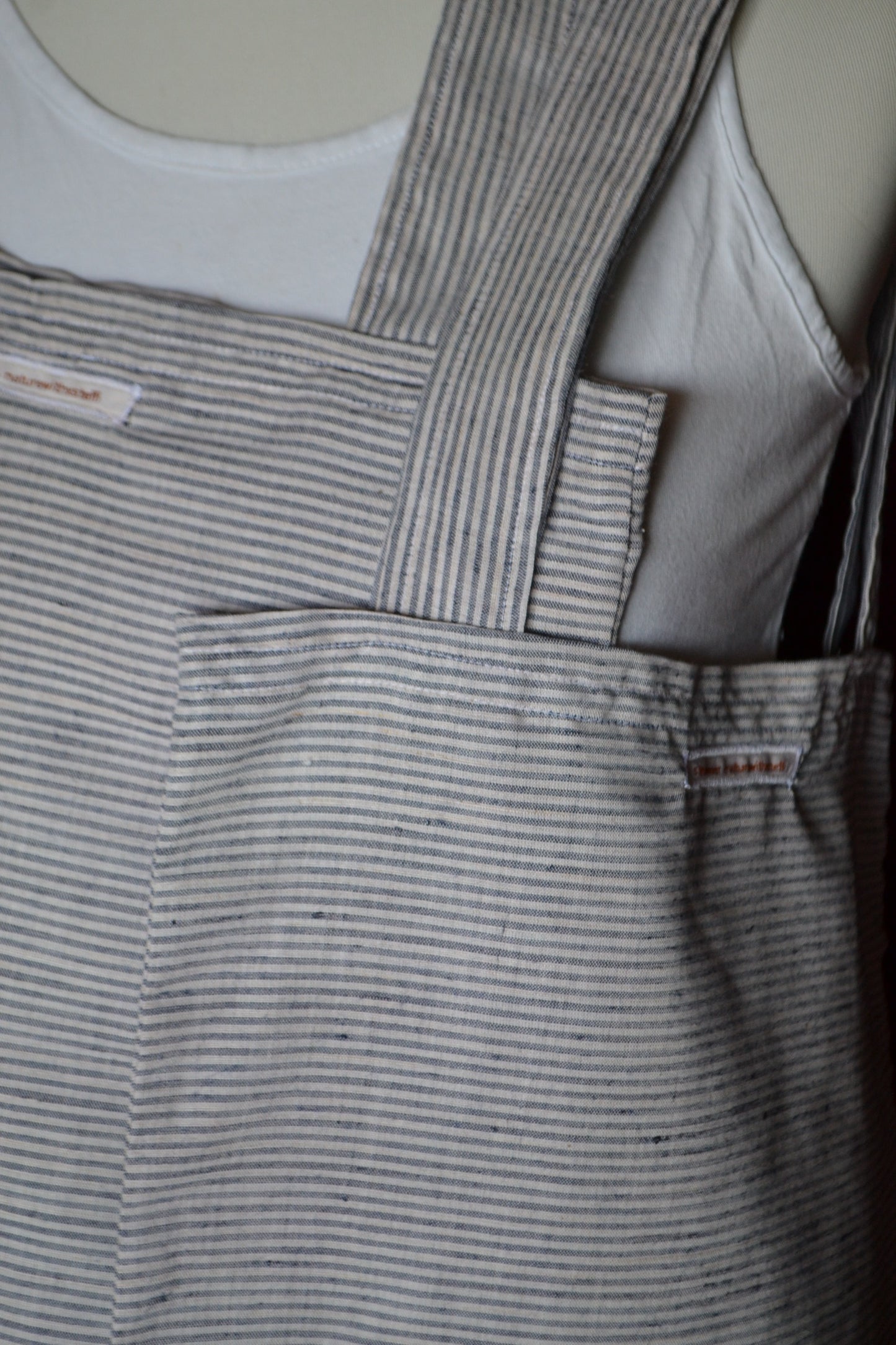 Tragetasche "stripe blue'n'white"