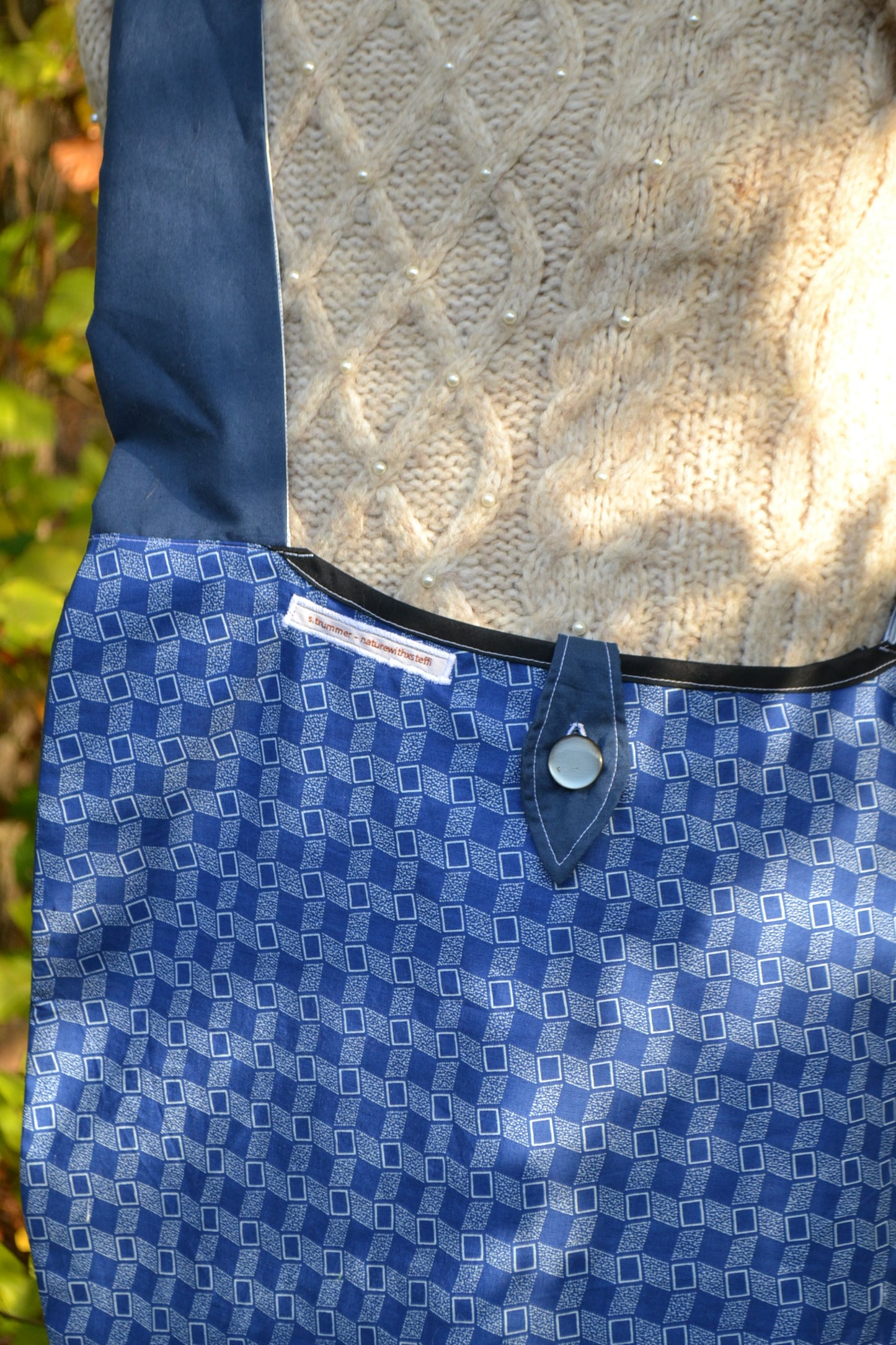 Bohemian Stil - Tasche blau