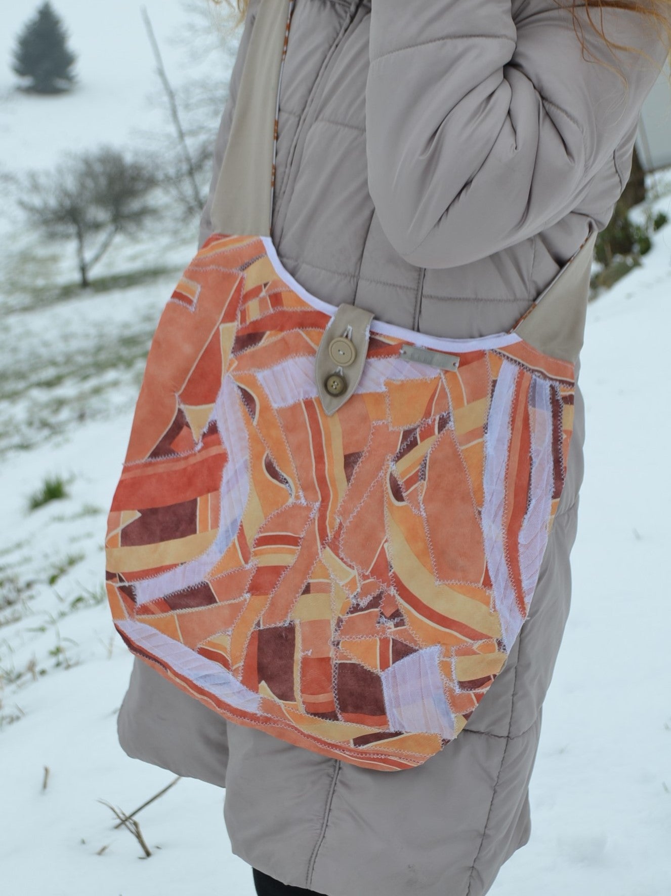 Bohemian Stil - Tasche orange