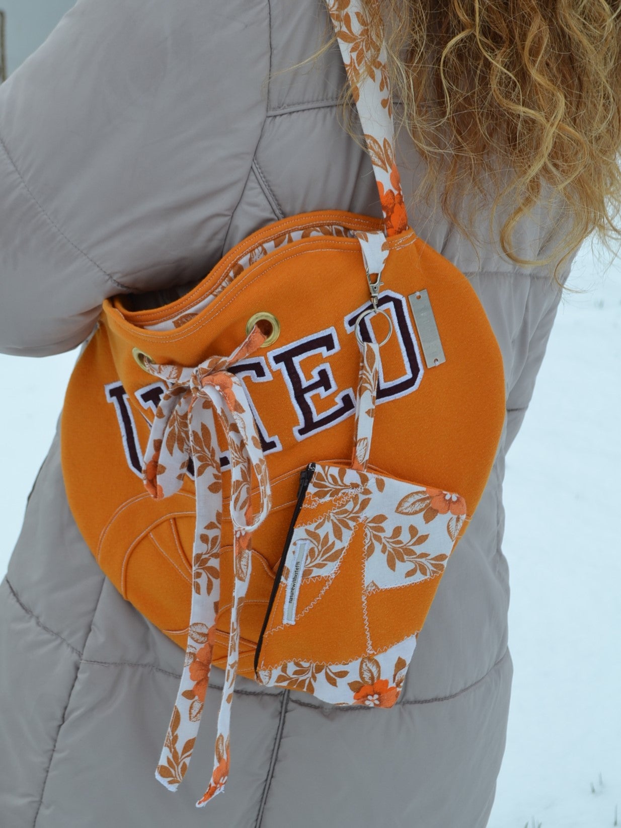 Herzerl-Tasche Matching Set mit Geldbörse "orange-united"