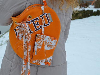 Herzerl-Tasche Matching Set mit Geldbörse "orange-united"