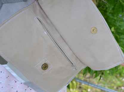 Bauchtasche "Bienenwaben grey-mixed"