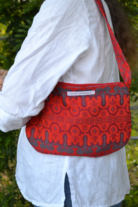 Handtasche "wave" in rot