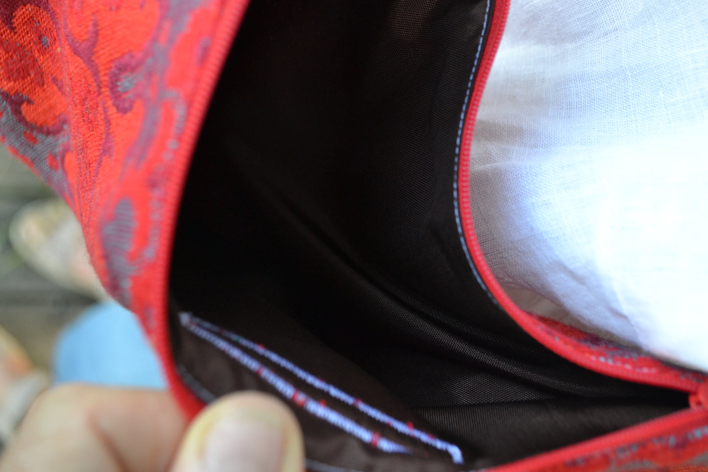 Handtasche "wave" in rot