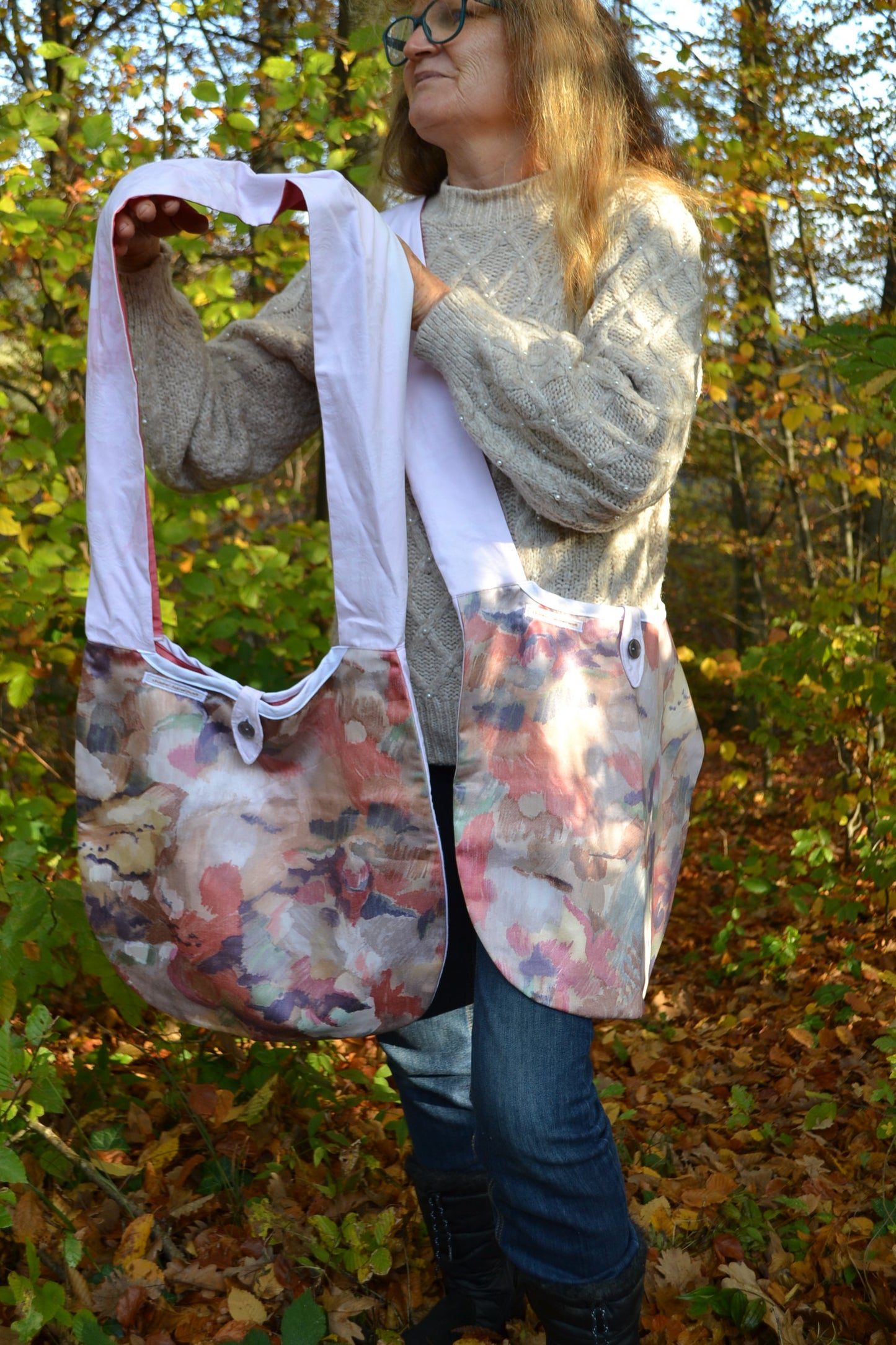 Bohemian Stil - Tasche rosa Muster